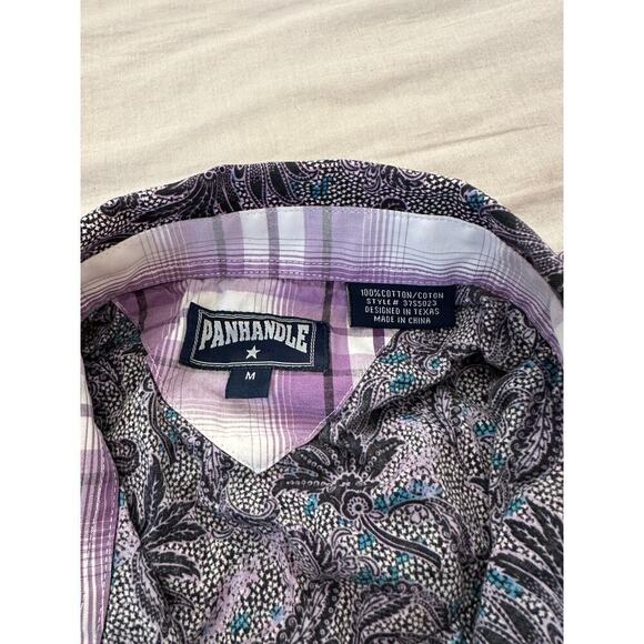 Panhandle Slim Paisley Galore Western Shirt Snap Front sz Medium - Picture 4 of 4